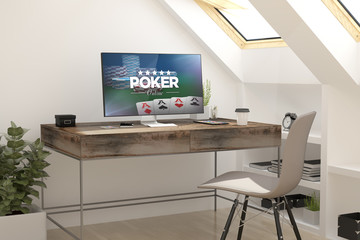 attic workplace poker online