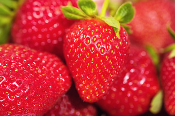 Close-Up Strawberries