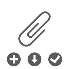 paper clip icon stock vector illustration flat design
