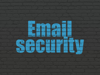 Privacy concept: Email Security on wall background