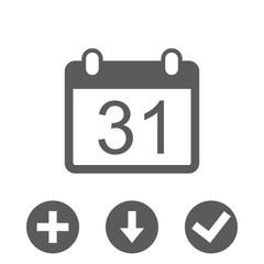 calendar icon stock vector illustration flat design