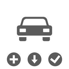 car icon stock vector illustration flat design