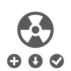 radioactive icon stock vector illustration flat design