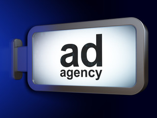 Marketing concept: Ad Agency on billboard background
