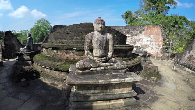 Vatadage of Polonnaruwa, Ancient, Circular, Religious Building in Polonnaruwa