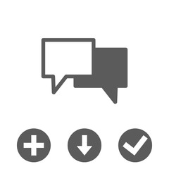 Fototapeta premium Speech Bubbles Icon. Chat pictogram icon stock vector illustration