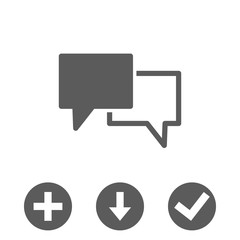 Speech Bubbles Icon. Chat pictogram icon stock vector illustration