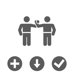 greeting icon stock vector illustration flat design