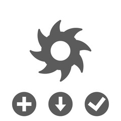 circular saw icon stock vector illustration flat design