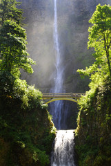 Multnomah Waterfall in Oregon Northwest