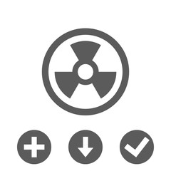 radioactive icon stock vector illustration flat design