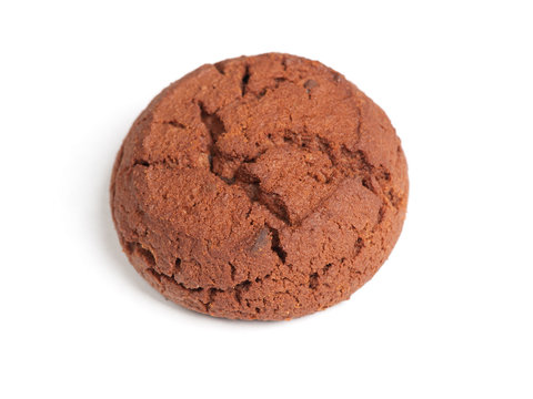 Single brown cookie