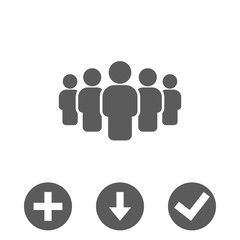 people with the leader icon stock vector illustration flat design