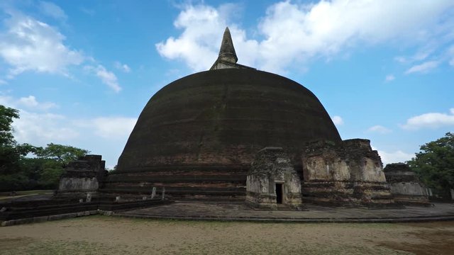 Rankoth Viharaya, an Enormous Stupa in Polonnaruwa, Sri Lanka