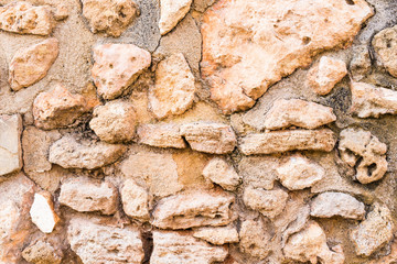 Background wall made of stone.