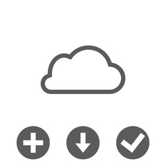 cloud icon stock vector illustration flat design