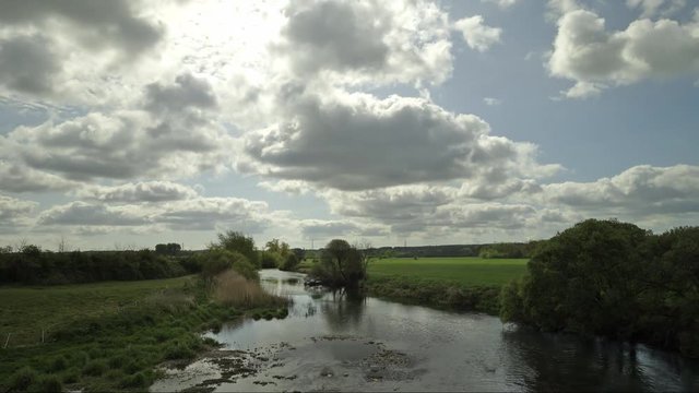 Timelapse of Clouds over the River Stour in Dorset