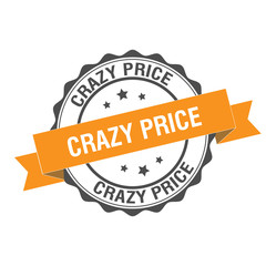 Crazy price stamp illustration