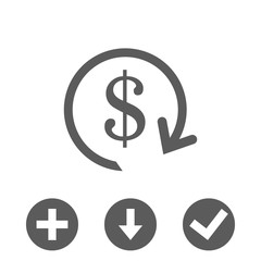 dollar money icon stock vector illustration flat design