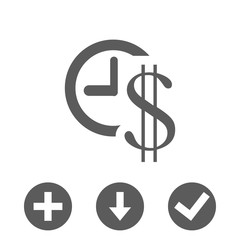 money time icon stock vector illustration flat design