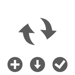 arrow icon stock vector illustration flat design