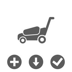 lawnmower icon stock vector illustration flat design