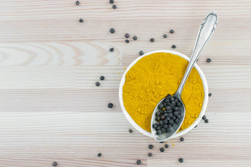 turmeric and pepper / Turmeric and black pepper