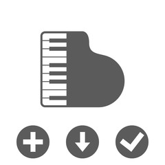 piano icon stock vector illustration flat design