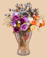 flower design  black Vintage beautiful flowers made with color filters