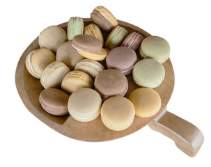 Cake macaron or macaroon sweet and colorful dessert