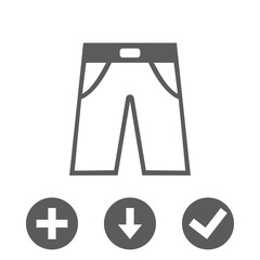 pants icon stock vector illustration flat design