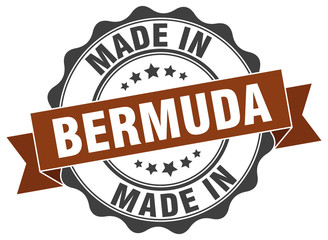 made in Bermuda round seal