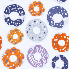 Donut vector pattern