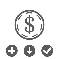 dollar money icon stock vector illustration flat design