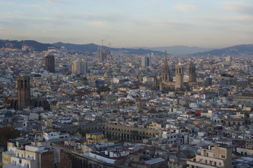 Fototapeta na wymiar widok miasta Barcelona
