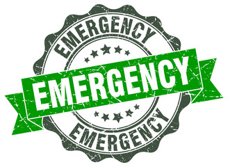 emergency stamp. sign. seal