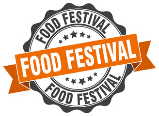 food festival stamp. sign. seal