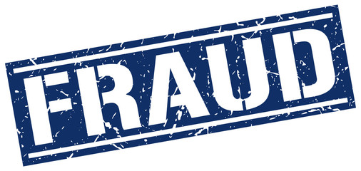 fraud square grunge stamp