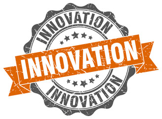 Fototapeta premium innovation stamp. sign. seal