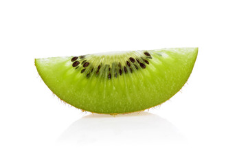 slice kiwi isolated on the white background.