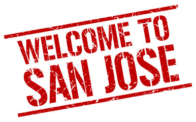 welcome to San Jose stamp