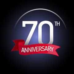 Ribbon anniversary numbers