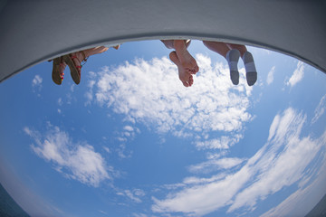Beautiful Sky Day Sitting On The Boat