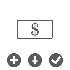 Obraz premium dollar money icon stock vector illustration flat design