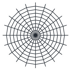 Obraz premium Spider web - Cobweb vector on white background - illustration 