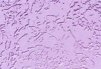 Violet color plaster wall patten.