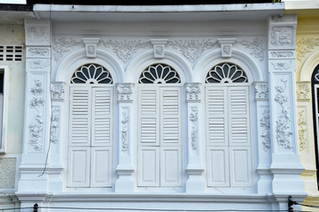 Phuket Old Town Colorful Sino Portuguese Style Building