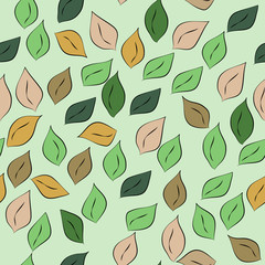Leaf seamless pattern