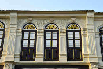 Phuket Old Town Colorful Sino Portuguese Style Building