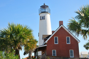Lighthouse at St. George Island, Florida, USA